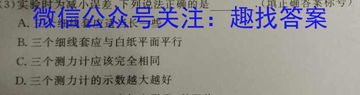 安徽省2023年名校之约·中考导向总复*模拟样卷（九）物理.