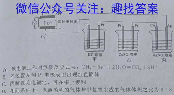 陕西学林教育 2024~2023学年度第二学期七年级第一次阶段性作业化学