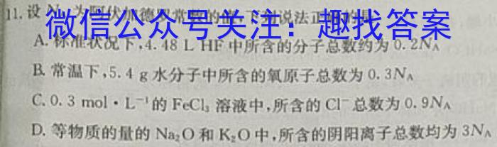 江西省2023年初中学业水平考试模拟卷（二）化学