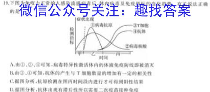 2023届广东联考高三年级2月联考（23-319C）生物
