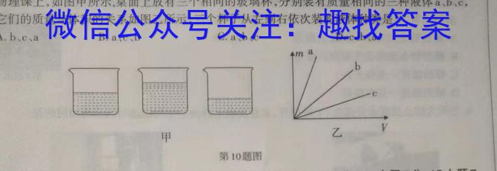 开卷文化 2023普通高等学校招生全国统一考试 冲刺卷(六)6q物理
