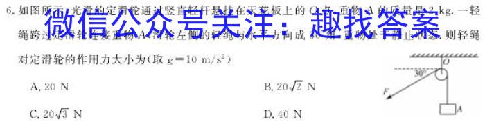 2023届新高考省份高三年级下学期3月联考(807C)f物理