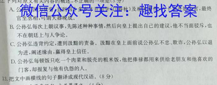 安徽省九年级2022-2023学年新课标闯关卷（十三）AH政治1