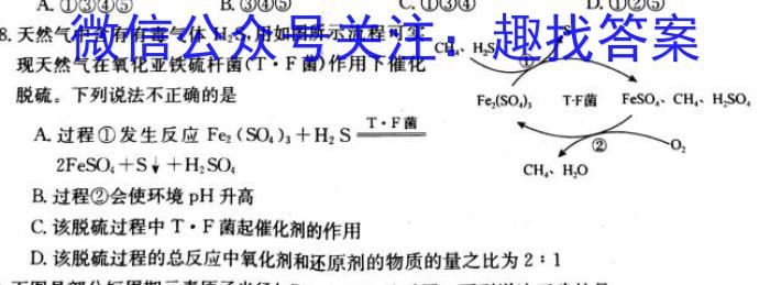 开卷文化 2023普通高等学校招生全国统一考试 冲刺卷(五)5化学