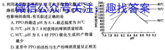 江西省2023年初中学业水平模拟考试（二）生物