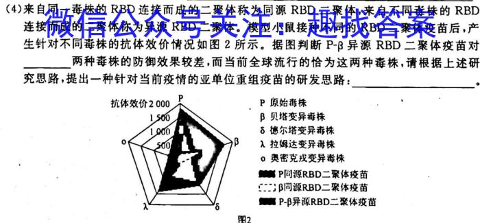 衡水金卷先享题信息卷2023全国甲卷B 二生物