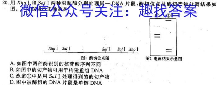 江西省2023届九年级结课评估(5LR)生物