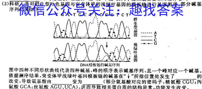 2023年普通高等学校招生全国统一考试 23·JJ·YTCT 金卷·押题猜题(四)4生物