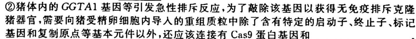 2023湖南部阳市二模高三3月联考生物