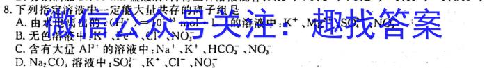 2023年普通高等学校招生全国统一考试进阶模拟试卷(仿真冲刺卷)(二)2化学