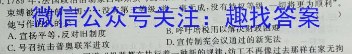 2023年普通高等学校招生全国统一考试 高考模拟试卷(二)政治试卷d答案