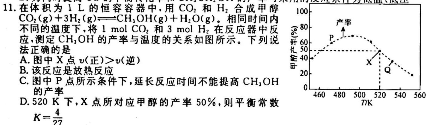 2023年普通高等学校招生全国统一考试·冲刺押题卷(一)1化学