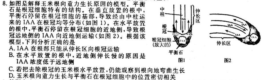 2023届高三年级模拟考试(233451D)生物