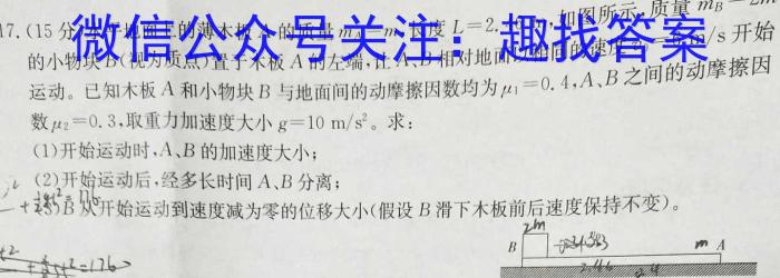 河南新未来3月高二联考2023学年普通高等学校全国统一模拟招生考试.物理