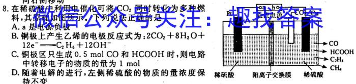 衡水金卷先享题2023届信息卷 全国甲卷(一)化学