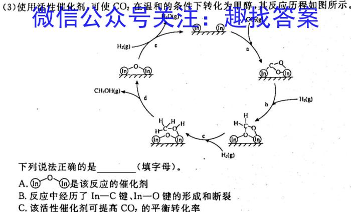 2023年陕西省初中学业水平考试全真模拟（三）化学