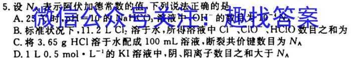河南省2022-2023学年八年级下学期阶段性评价卷化学