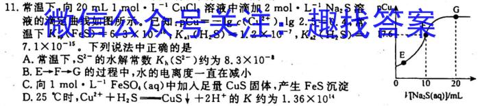 昆明第一中学2023届高中新课标高三第七次高考仿真模拟化学