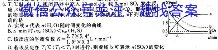 学普试卷2023届高三第一次优化调研卷(一)化学