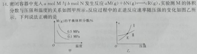 抚顺一模2023高三3月联考化学