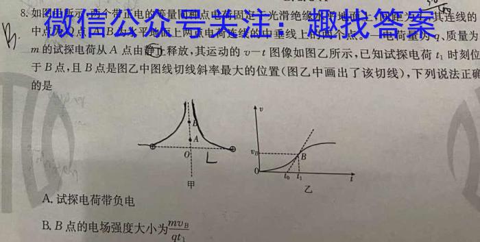 2023年河北高二年级3月联考（23-336B）q物理