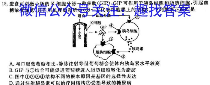 2023海南天一大联考高三2月考试生物