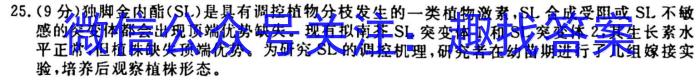 江西省2024届八年级上学期第四阶段练习生物