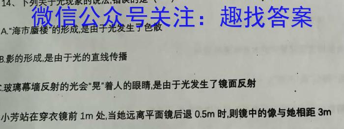 百师联盟2023届高三二轮复习联考(一)【新高考】.物理