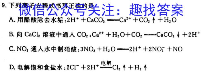 2023年陕西省初中学业水平考试全真模拟（二）化学