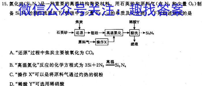 2022-2023学年安徽省九年级下学期阶段性质量检测化学