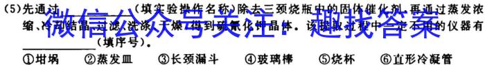 安徽省太和县2023年初中学业水平考试模拟测试卷（一）化学