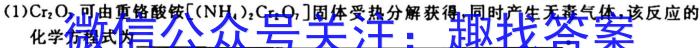 天一大联考·河南省2023届九年级学业水平诊断（一）化学