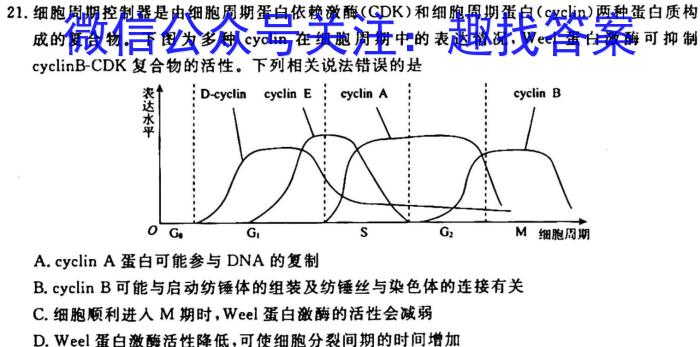 2023年普通高等学校招生全国统一考试·冲刺押题卷(二)2生物