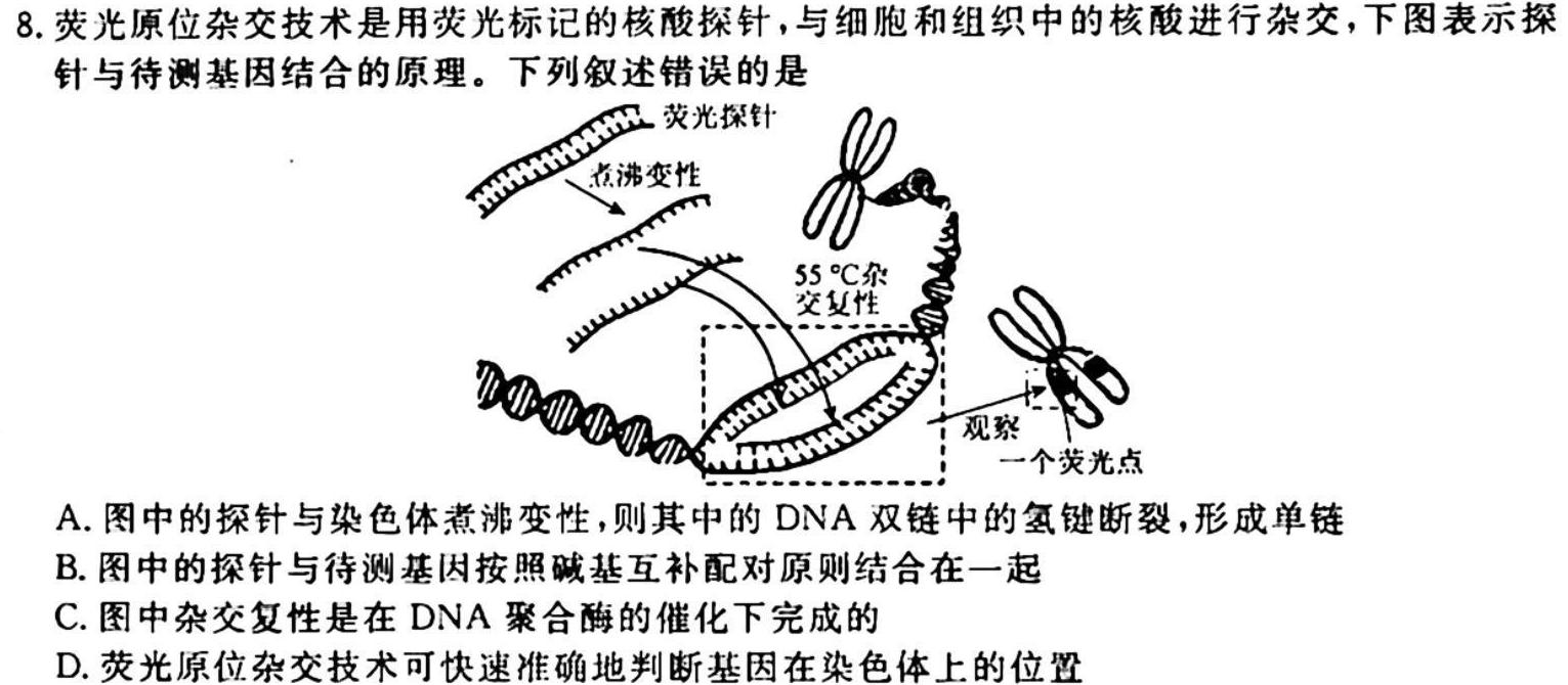 山西省2023年中考复习预测模拟卷（一）生物