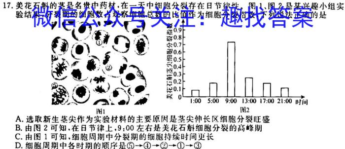 2023年陕西省初中学业水平考试全真模拟（二）生物