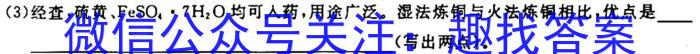 安徽省2023届九年级第一学期期末初中教学质量监测化学