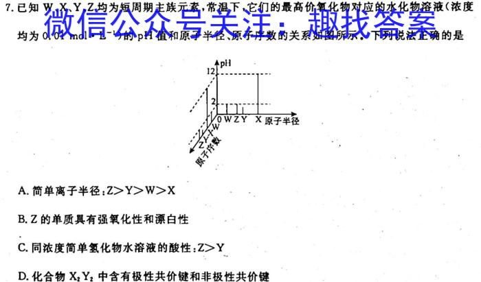炎德英才大联考 雅礼中学2023届高三月考(七)化学