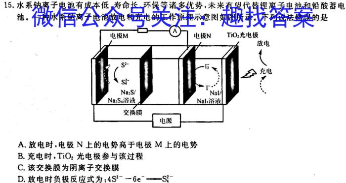 2022-2023学年山西省双减学情调研检测卷（一）化学
