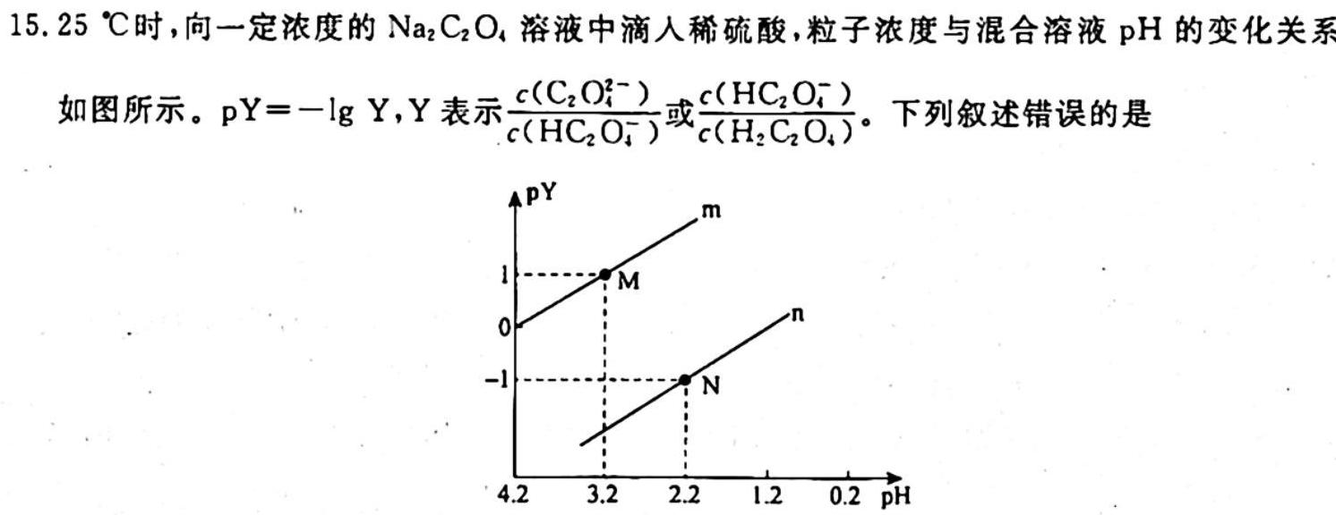 九师联盟 2022~2023学年高三核心模拟卷(下)四化学