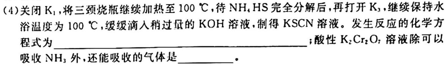 2023年陕西省初中学业水平考试全真模拟（一）化学