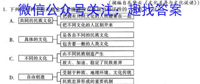 安徽省2023年最新中考模拟示范卷（二）政治1