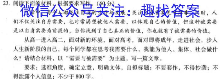 2023年全国新高考冲刺压轴卷(六)6政治1