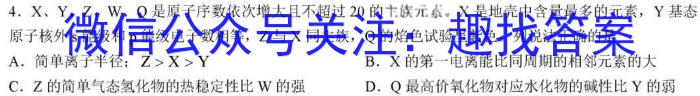 安徽第一卷·2023年九年级中考第一轮复习（四）化学