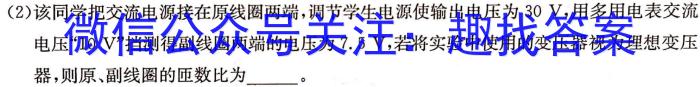 ［学林教育］2023年陕西省初中学业水平考试·仿真摸底卷（B）物理.