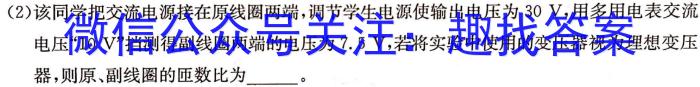 河南省2022-2023学年下期高三名校联考（三）物理.