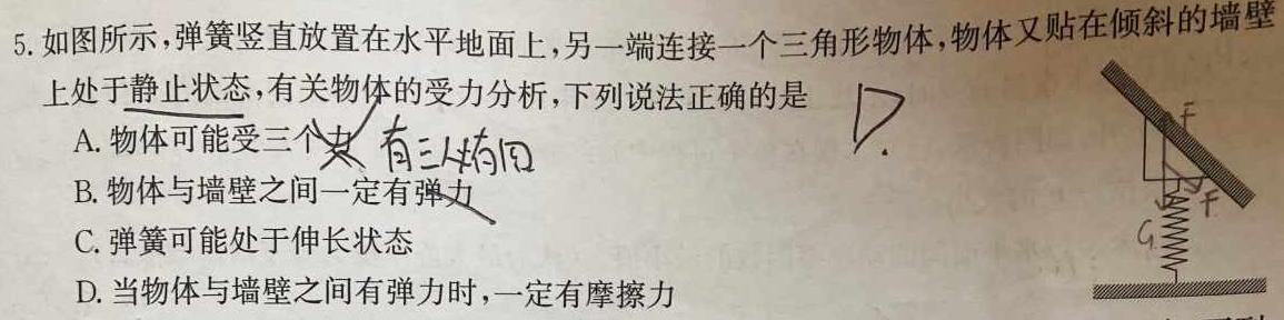 2022~2023学年新乡高三第二次模拟考试(23-343C)-物理