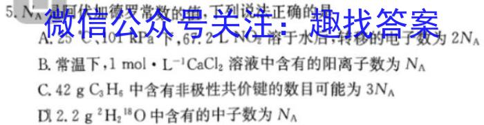 吉林省长春市九台区2023届九年级学业质量调研检测化学