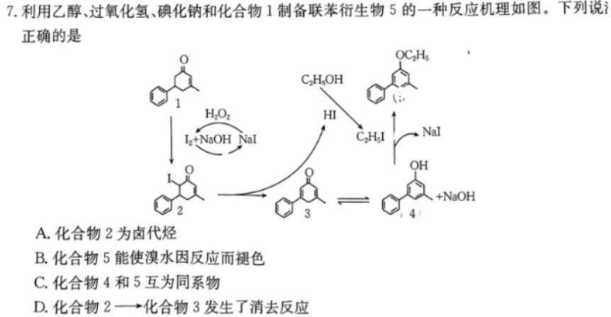 2023年普通高校招生考试冲刺压轴卷XGK(一)1化学