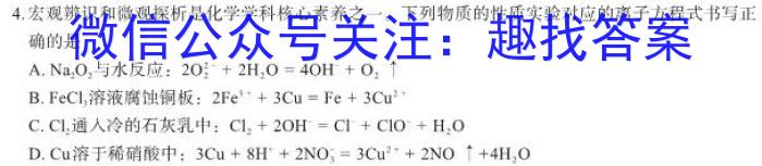 江西省2024-2023学年高三年级二轮复习阶段性测试化学