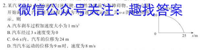 2023年河北高一年级3月联考（23-335A）.物理